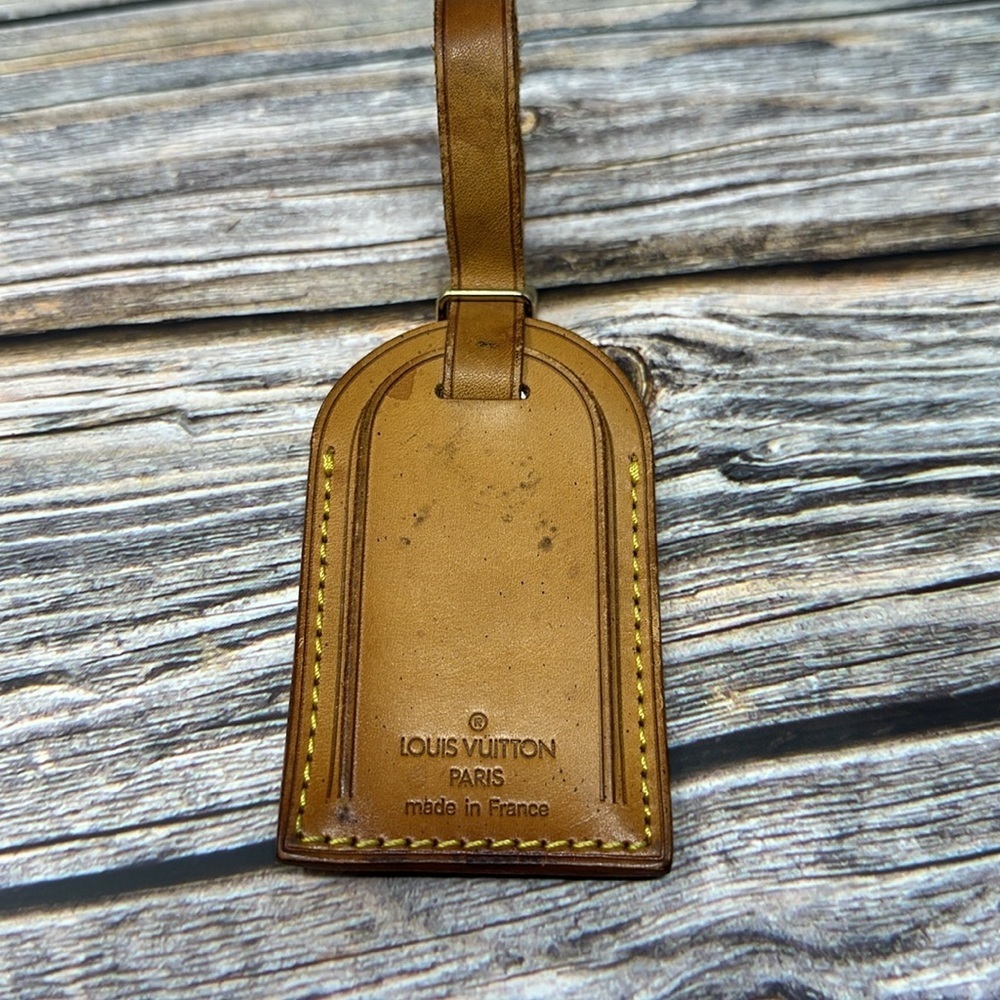 Authentic Louis Vuitton Luggage Tag and Poignet Set - Picture 3 of 4
